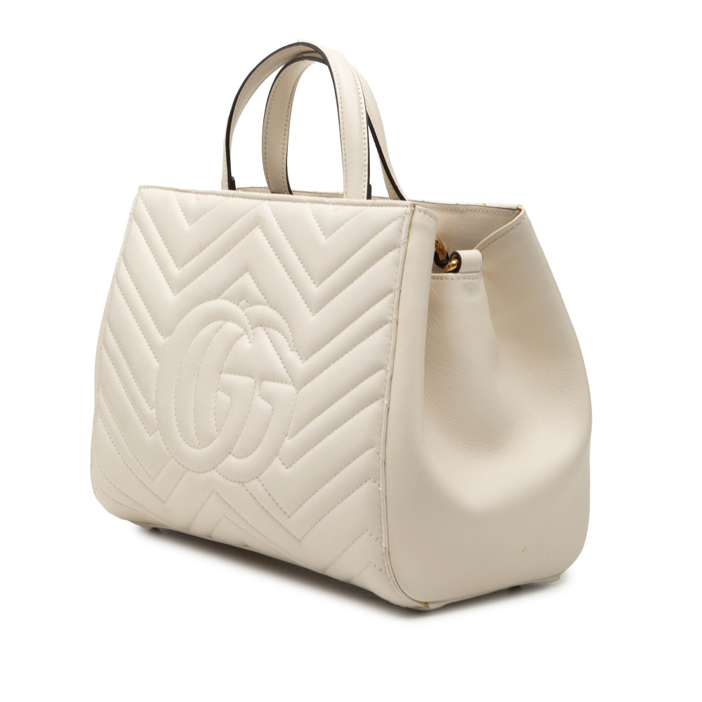 Pre-Loved Gucci Small GG Marmont Matelasse Calfskin Satchel - Picture 2 of 8